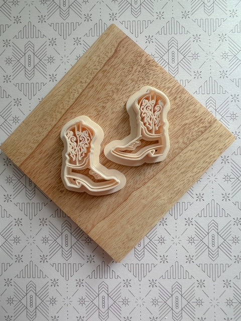 Fancy Cowboy Boots Clay Cutters