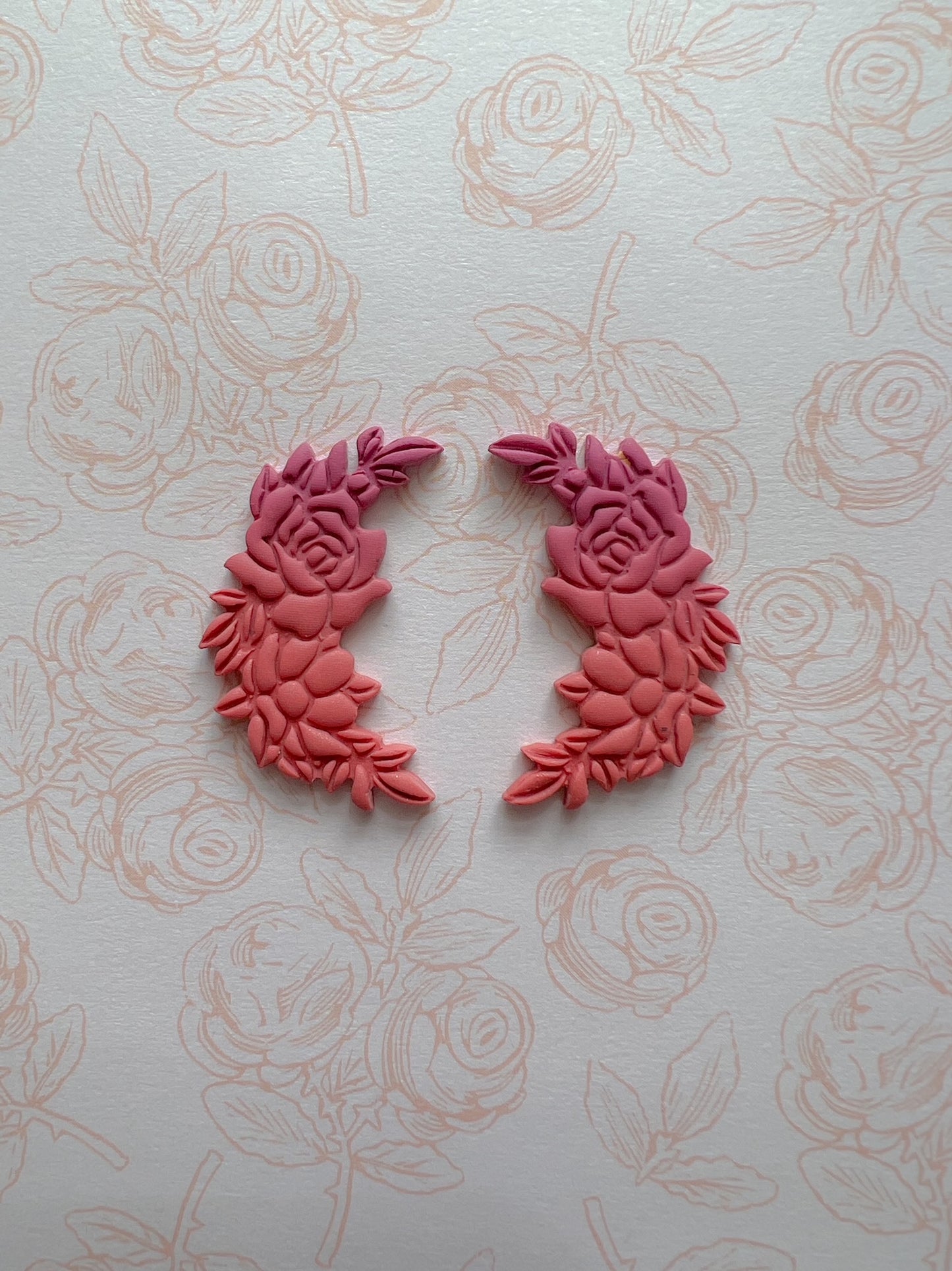 Blooming Crescent Moon Clay Cutters