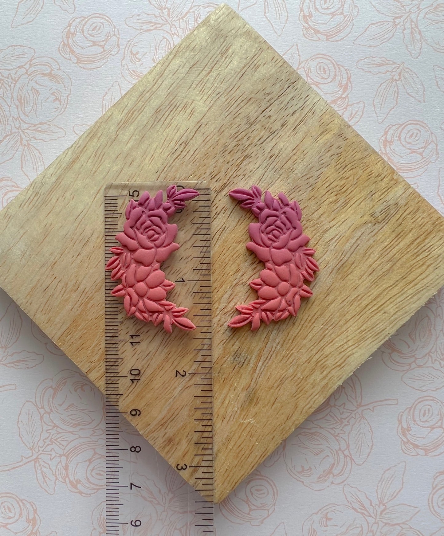 Blooming Crescent Moon Clay Cutters