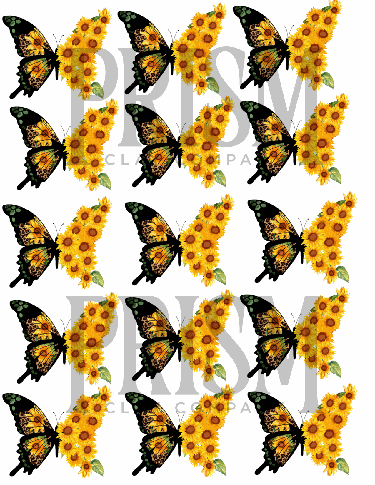 Sunflower Butterfly Transfer Paper & Cutter