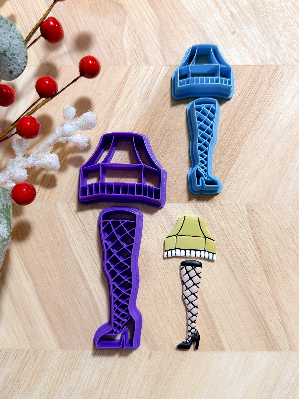 CHRISTMAS STORY LEG LAMP ORNAMENT CLAY CUTTER | CHRISTMAS | POLYMER CLAY CUTTER