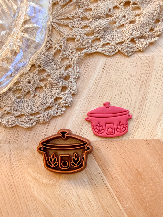 SHORT CROCK POT | VINTAGE KITCHEN | POLYMER CLAY CUTTER