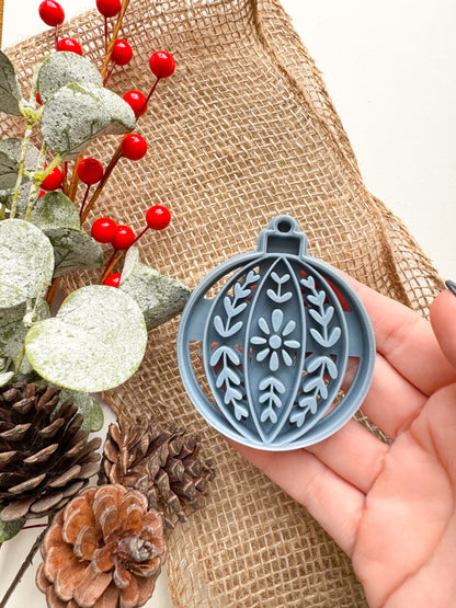 Scandinavian Folk Christmas Ornament Clay Cutters | Snowflake | Ornament