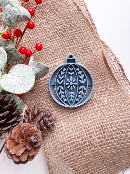 Scandinavian Folk Christmas Ornament Clay Cutters | Snowflake | Ornament