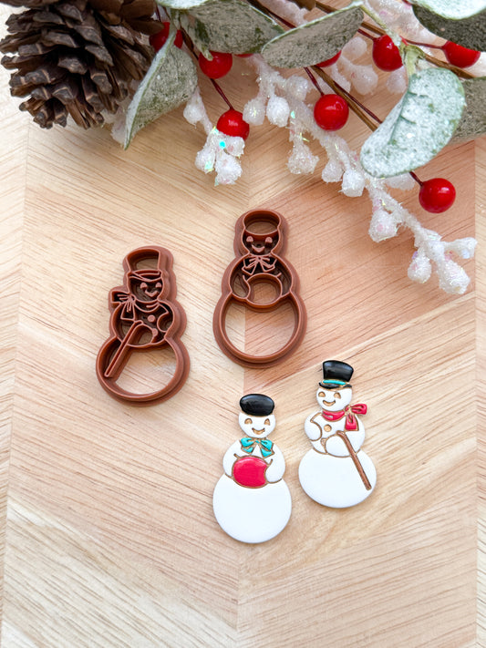 VINTAGE FROSTY SNOWMEN SET | CHRISTMAS HOLIDAY | CLAY CUTTERS