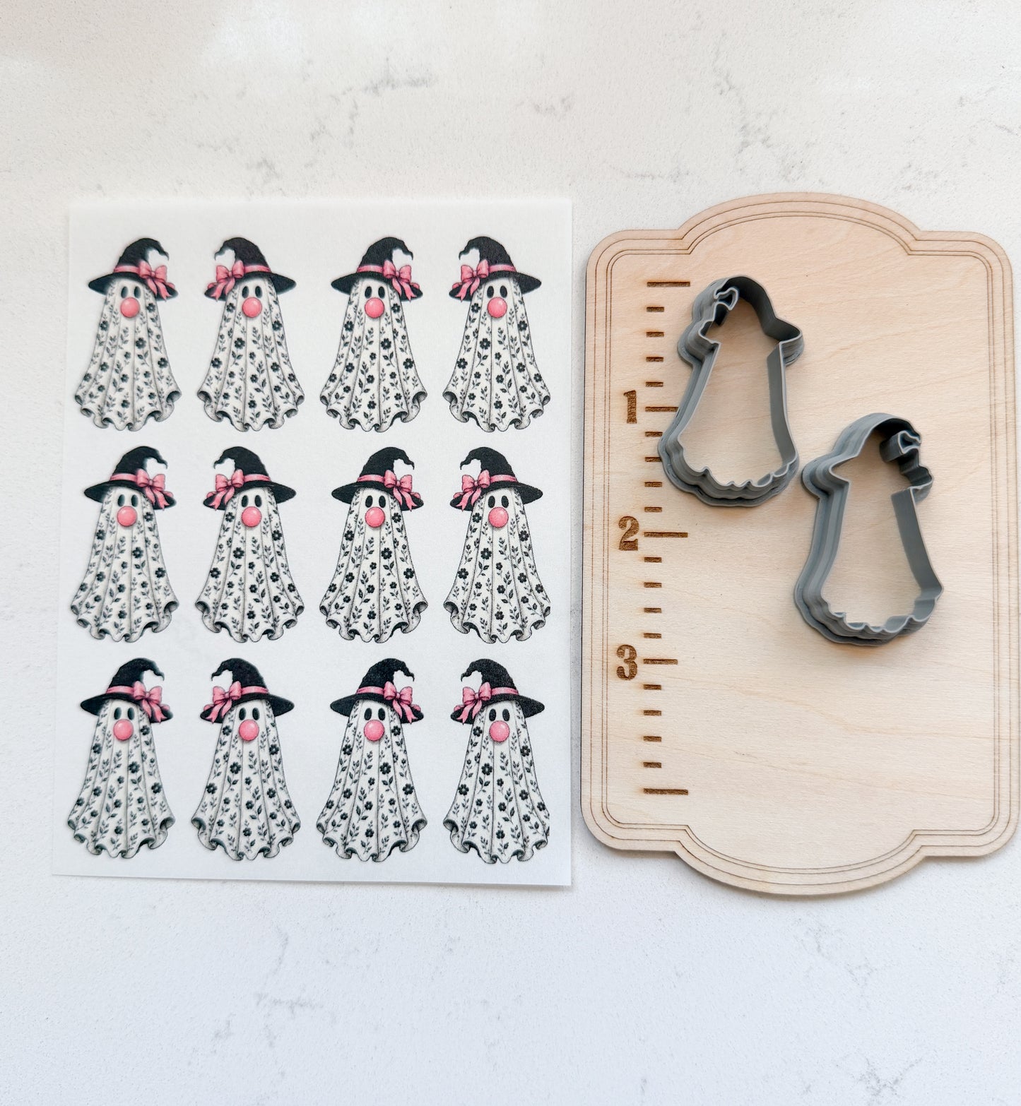 PCC 248 GHOST TRANSFER CUTTER BUNDLES | TRANSFER PAPER FOR POLYMER CLAY