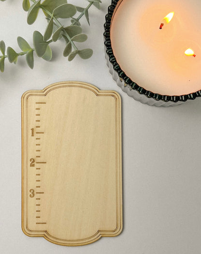 WOODEN RULER DISPLAY