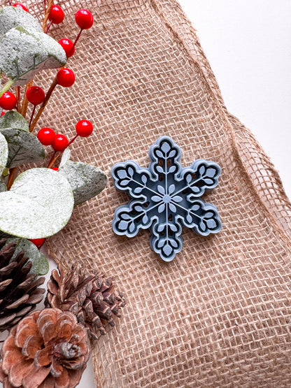 Scandinavian Folk Christmas Ornament Clay Cutters | Snowflake | Ornament