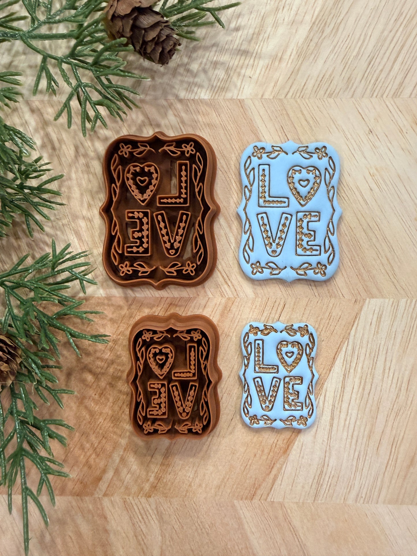LOVE STACK CLAY CUTTER | VALENTINES HOLIDAY | POLYMER CLAY CUTTER