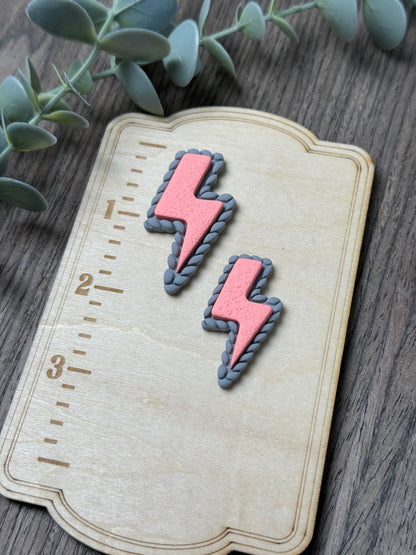 Lightning Bolt | Faux Turquoise | Country Western Clay Cutters