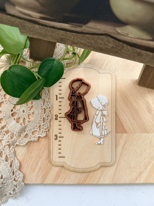 HOLLY HOBBY IMPRINT 2 SIZES | Grandma Core | Polymer Clay Cutter