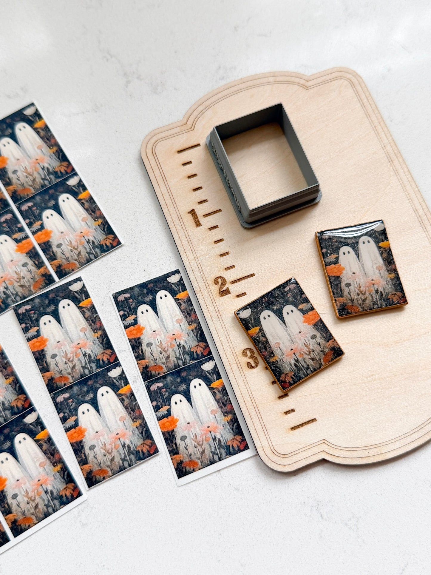 PCC 249 GHOST OIL PAINTING PAPER CUTTER BUNDLE | TRANSFER PAPER FOR POLYMER CLAY