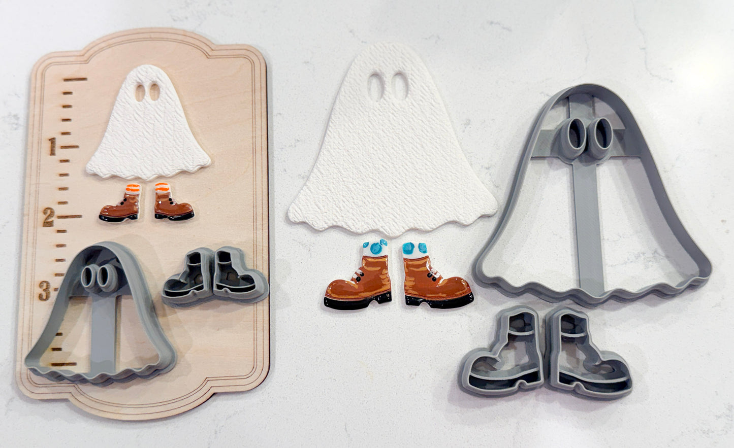 GHOST FEET DANGLES | FALL AUTUMN | POLYMER CLAY CUTTERS