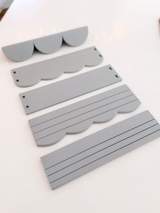 MODSHELF | FLAT & SLOTTED SHELVES | COMPONENTS | CUSTOM MODULAR CHARM BAR DISPLAY