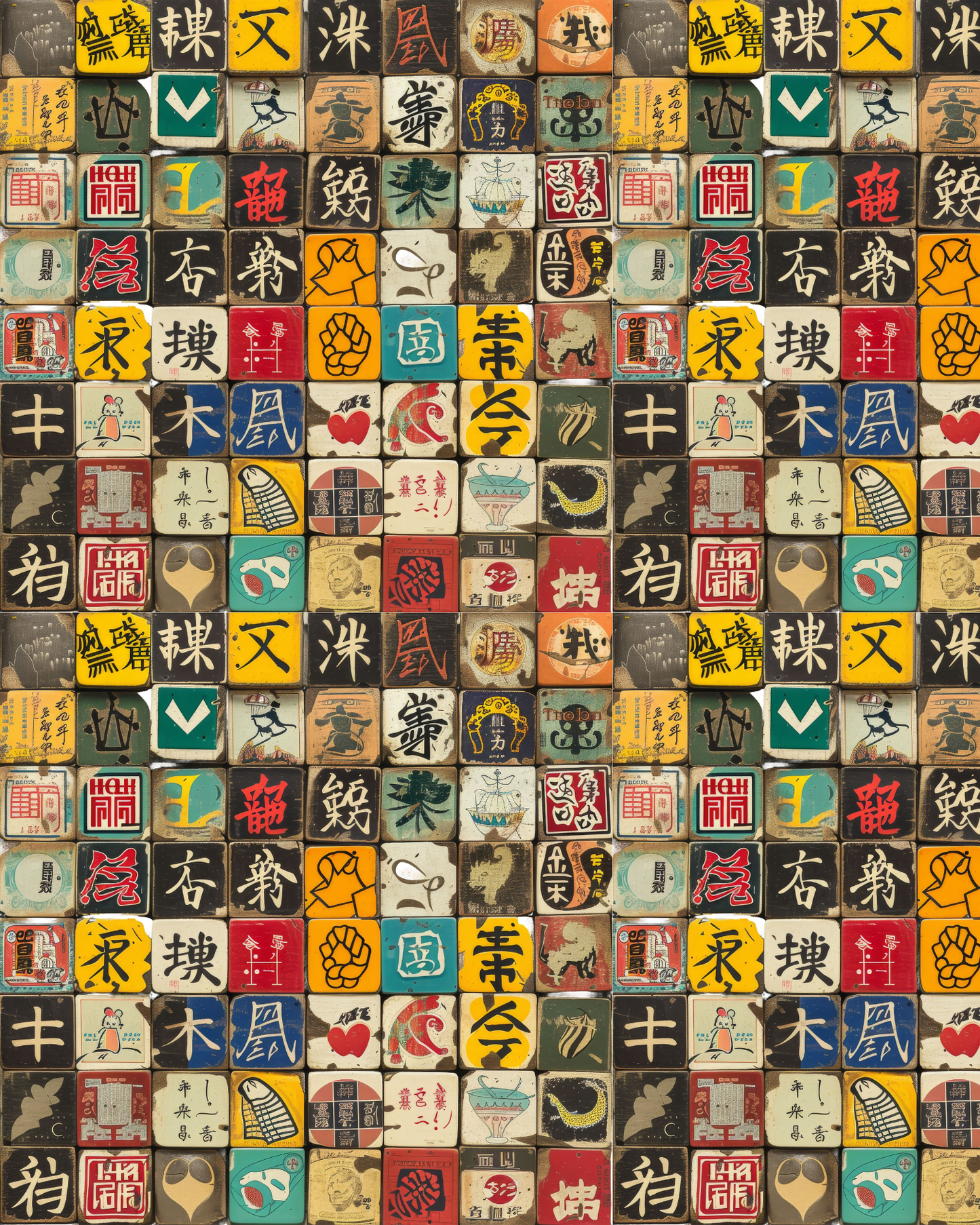 MAHJONG PCC 1017 | TRANSFER PAPER FOR POLYMER CLAY