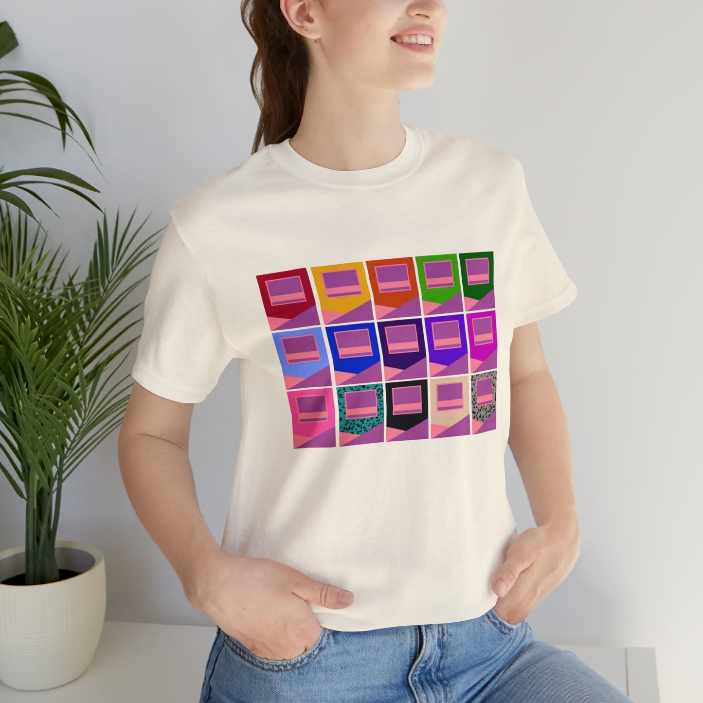 15 BLOCKS | POLYMER CLAY TEE SHIRT | CLAY TEE | UNIXES SHORT SLEEVE T-SHIRT