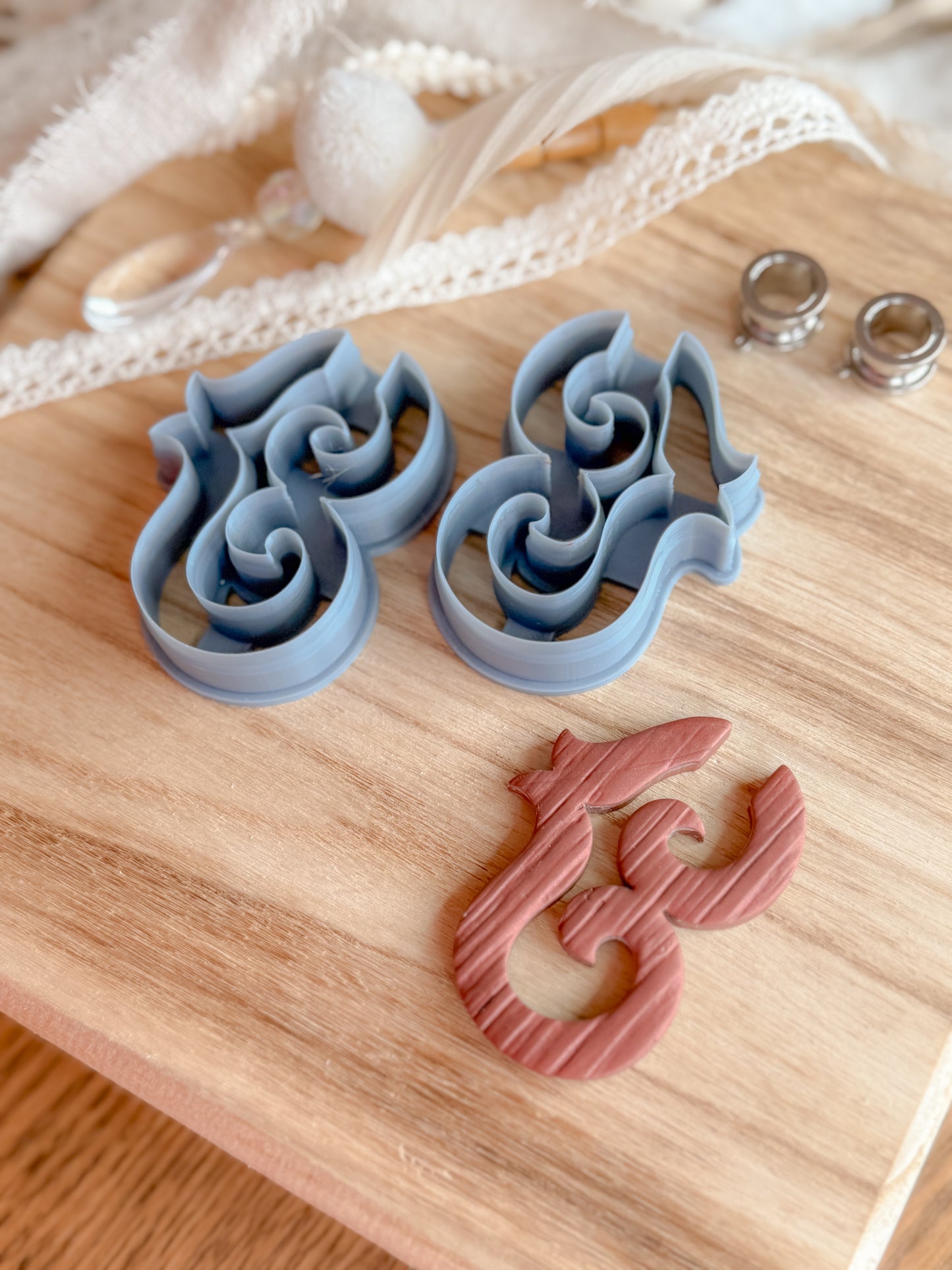 DOUBLE SWIRL | GAUGED HANGER | CLAY CUTTER  SET