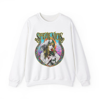 Retro Stevie Nicks | Gildan 18000 Unisex Heavy Blend™ Crewneck Sweatshirt