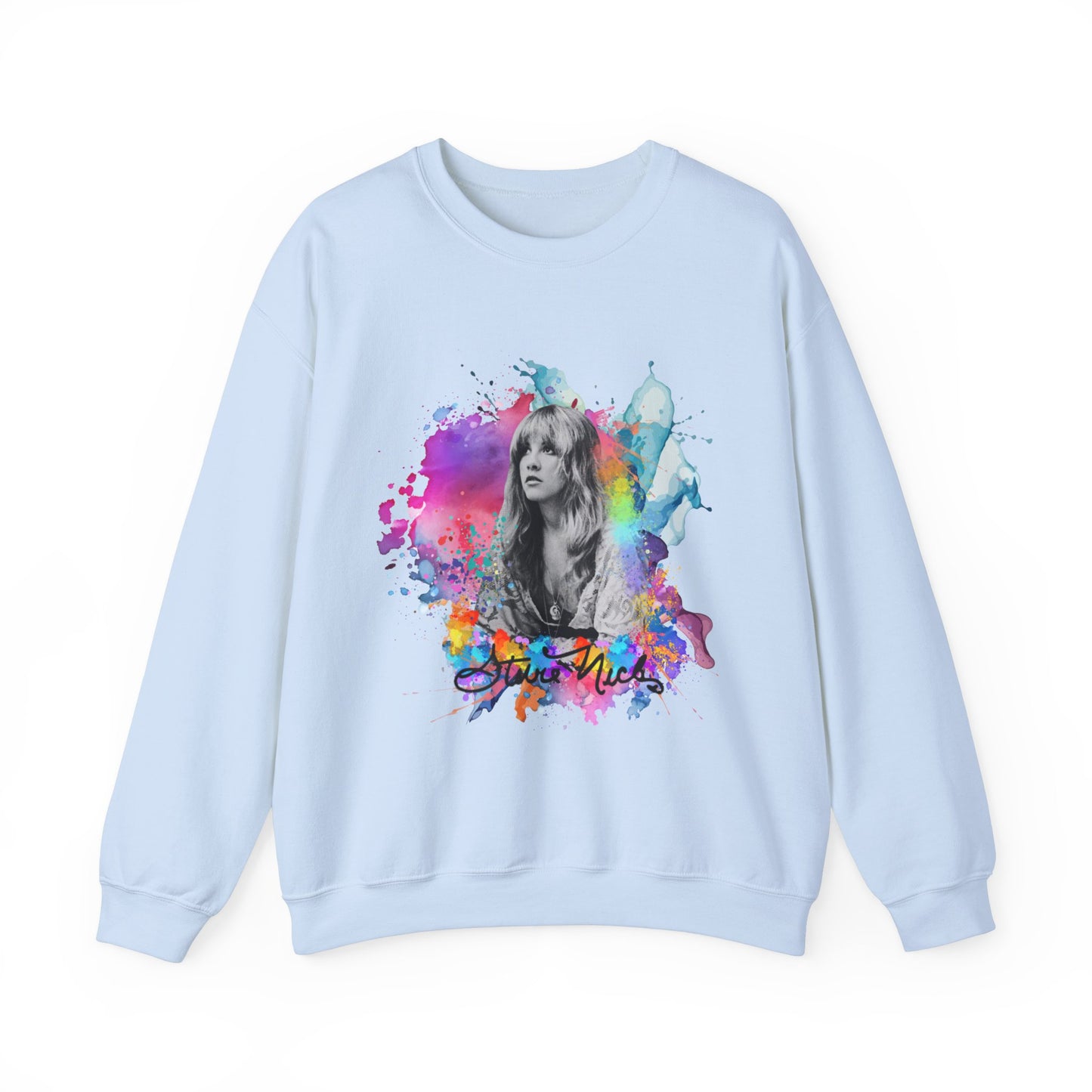 Stevie Nicks Autograph | Paint Splatter | Gildan 18000 Unisex Heavy Blend™ Crewneck Sweatshirt