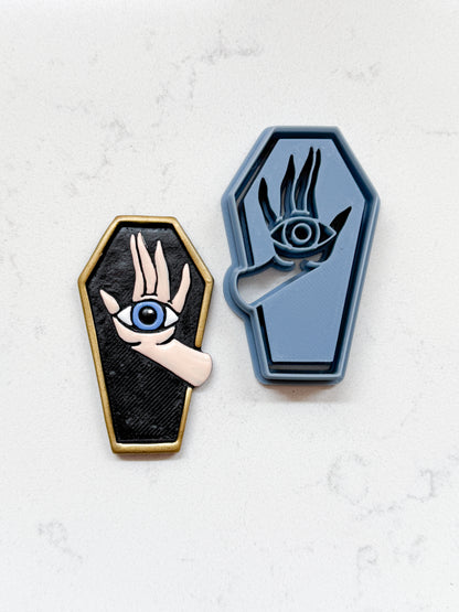 COFFIN HAND EYE | HALLOWEEN 2025 | CLAY CUTTERS