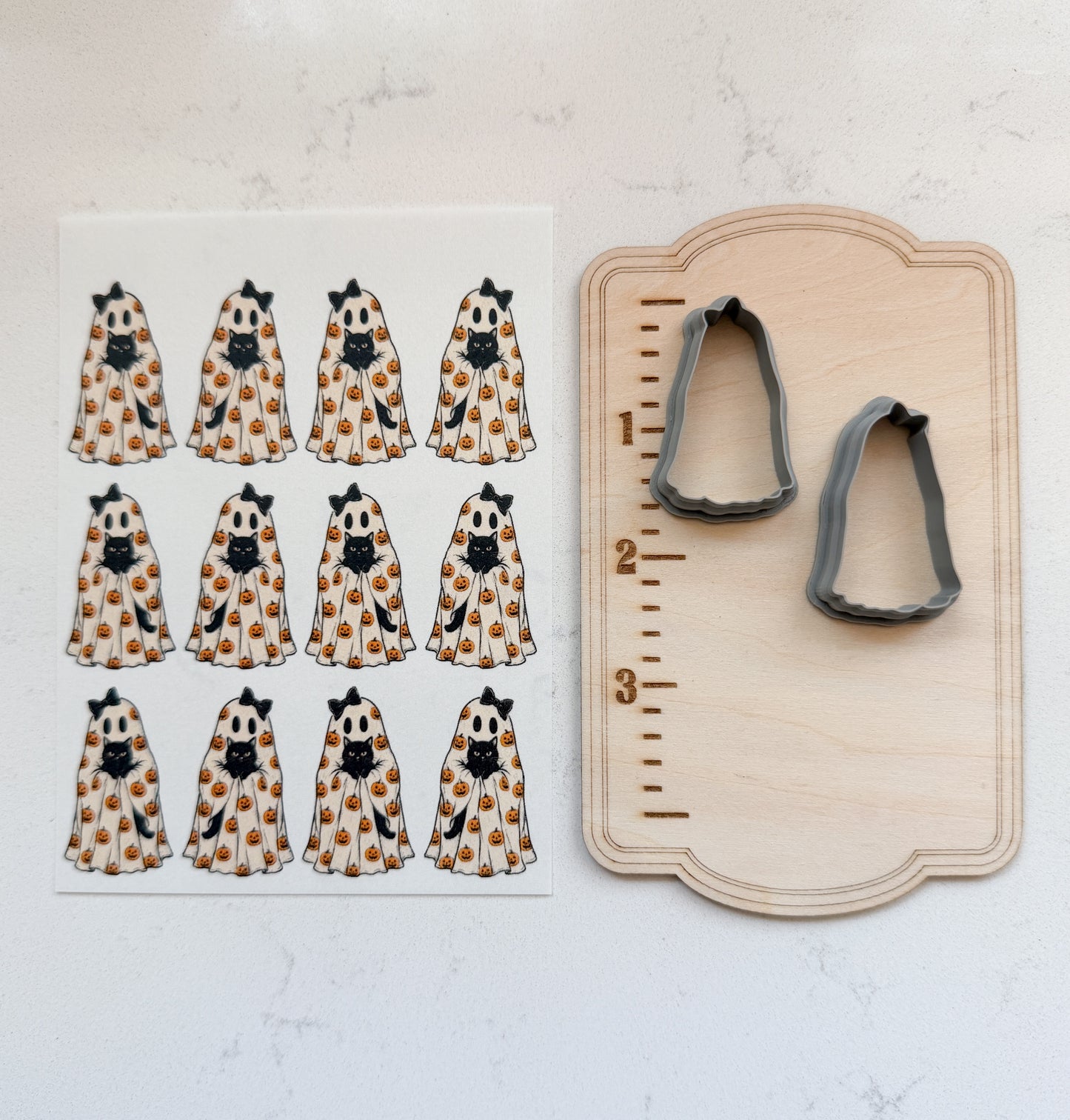 PCC 248 GHOST TRANSFER CUTTER BUNDLES | TRANSFER PAPER FOR POLYMER CLAY