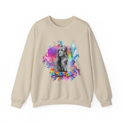 Stevie Nicks Autograph | Paint Splatter | Gildan 18000 Unisex Heavy Blend™ Crewneck Sweatshirt