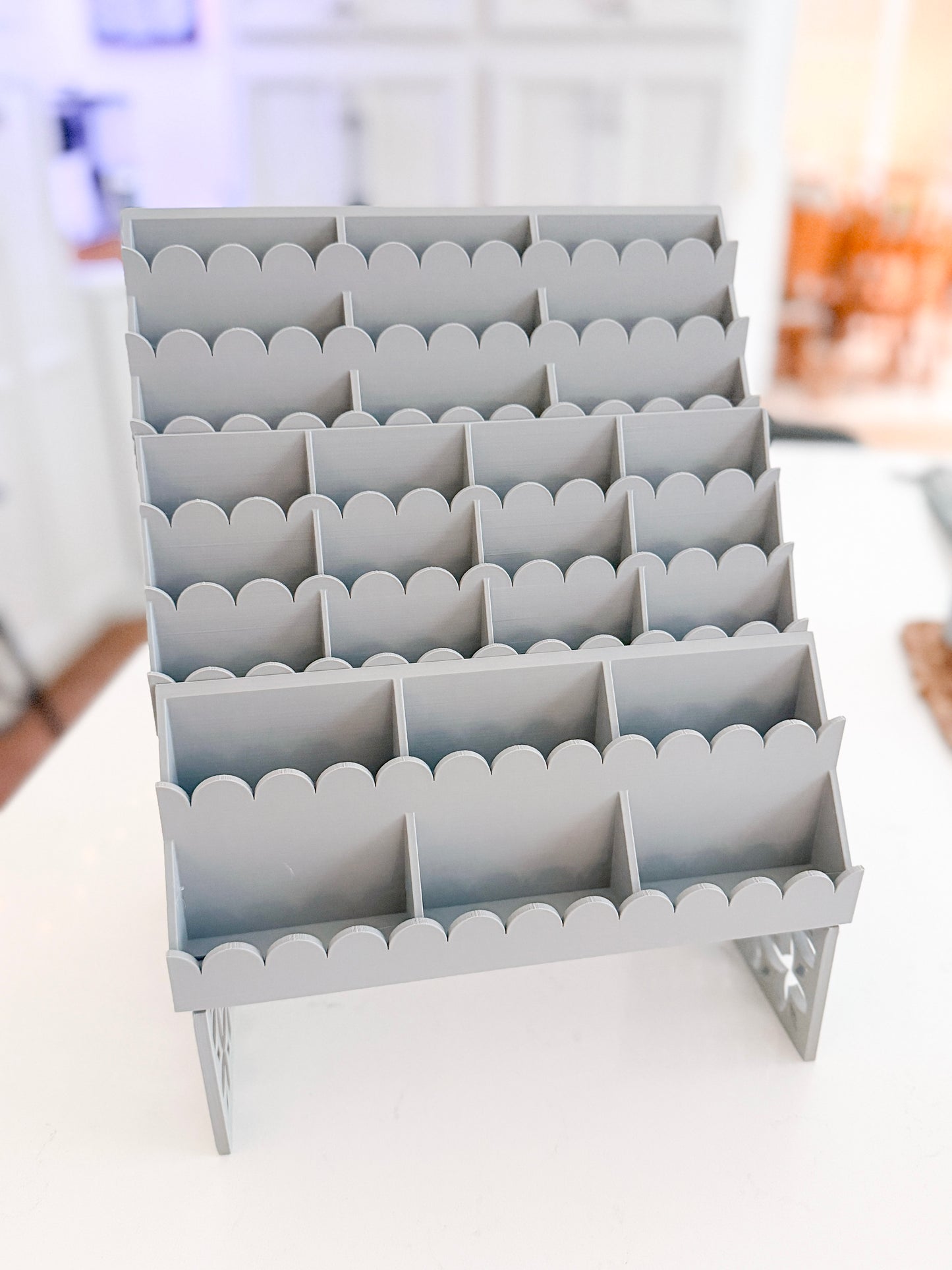 MODSHELF | TIERED SCALLOP TRAYS | COMPONENTS | CUSTOM MODULAR CHARM BAR DISPLAY