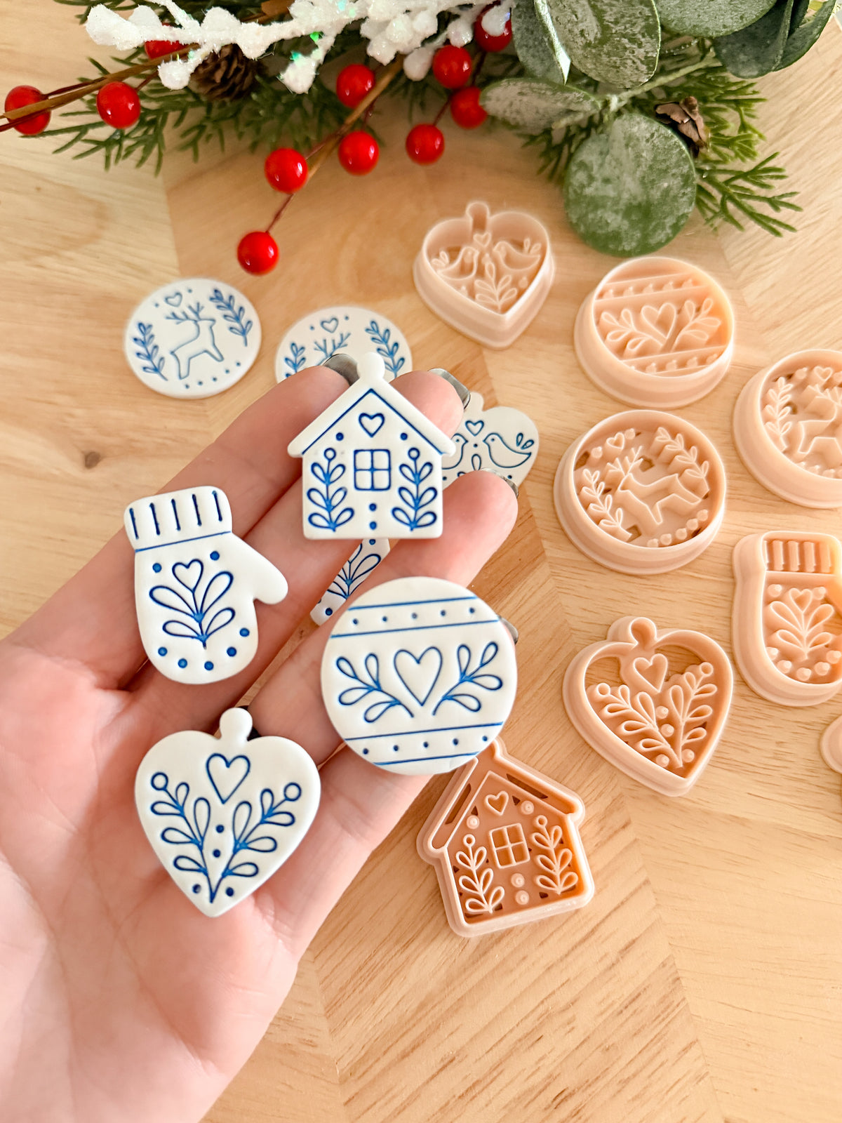 SCANDI HOLIDAY CLAY CUTTERS | CHRISTMAS | POLYMER CLAY CUTTER