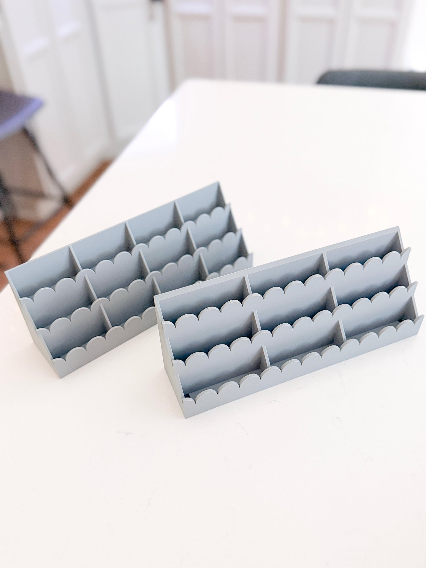 MODSHELF | TIERED SCALLOP TRAYS | COMPONENTS | CUSTOM MODULAR CHARM BAR DISPLAY