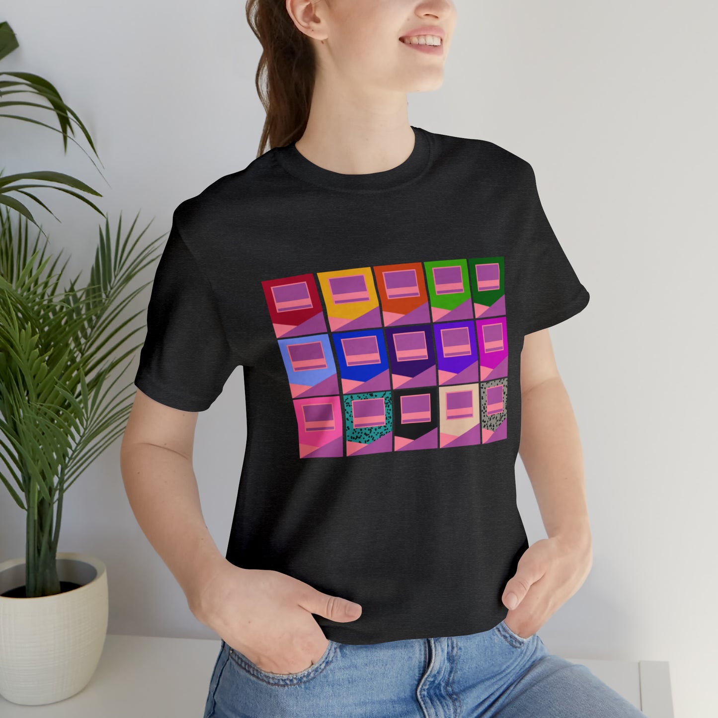 15 BLOCKS | POLYMER CLAY TEE SHIRT | CLAY TEE | UNIXES SHORT SLEEVE T-SHIRT