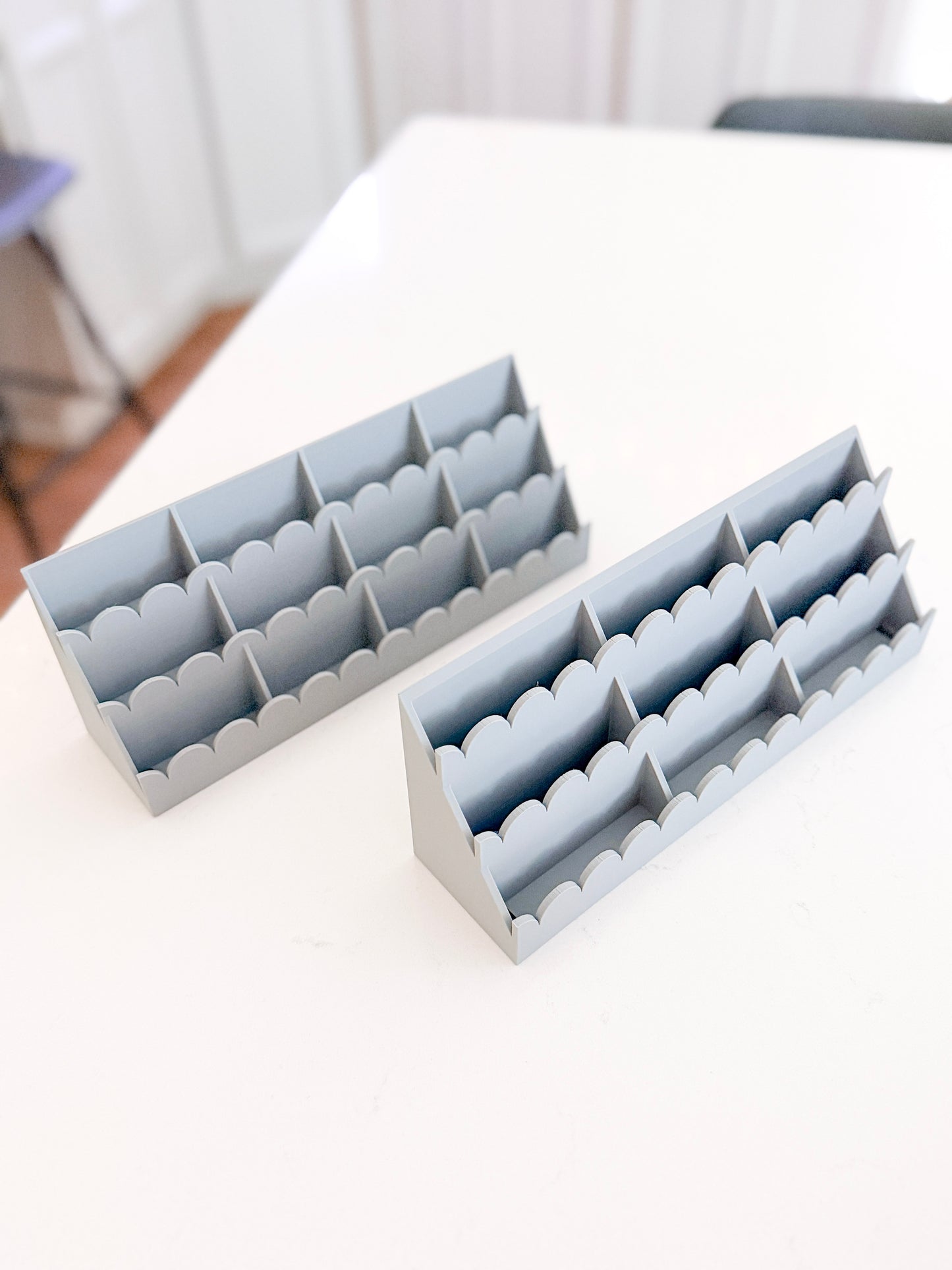MODSHELF | TIERED SCALLOP TRAYS | COMPONENTS | CUSTOM MODULAR CHARM BAR DISPLAY