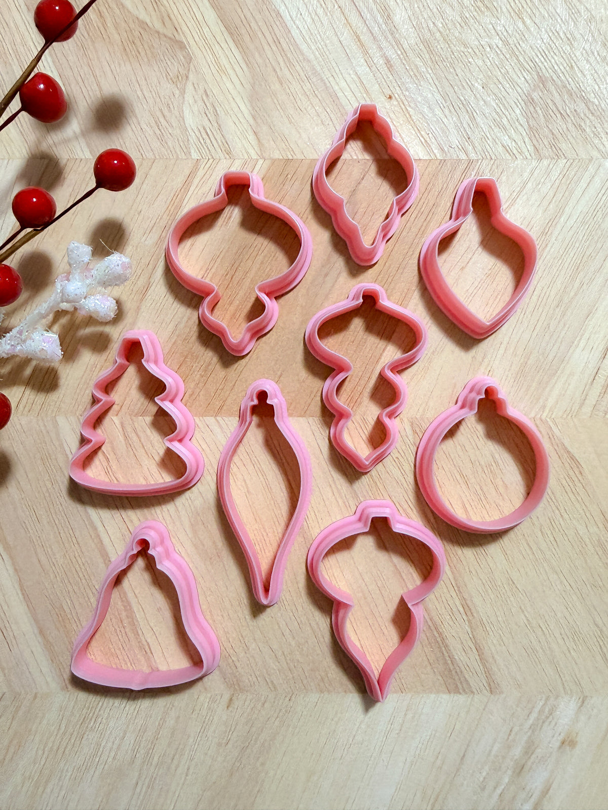ORNAMENT EARRING DANGLES CLAY CUTTER | CHRISTMAS | POLYMER CLAY CUTTER