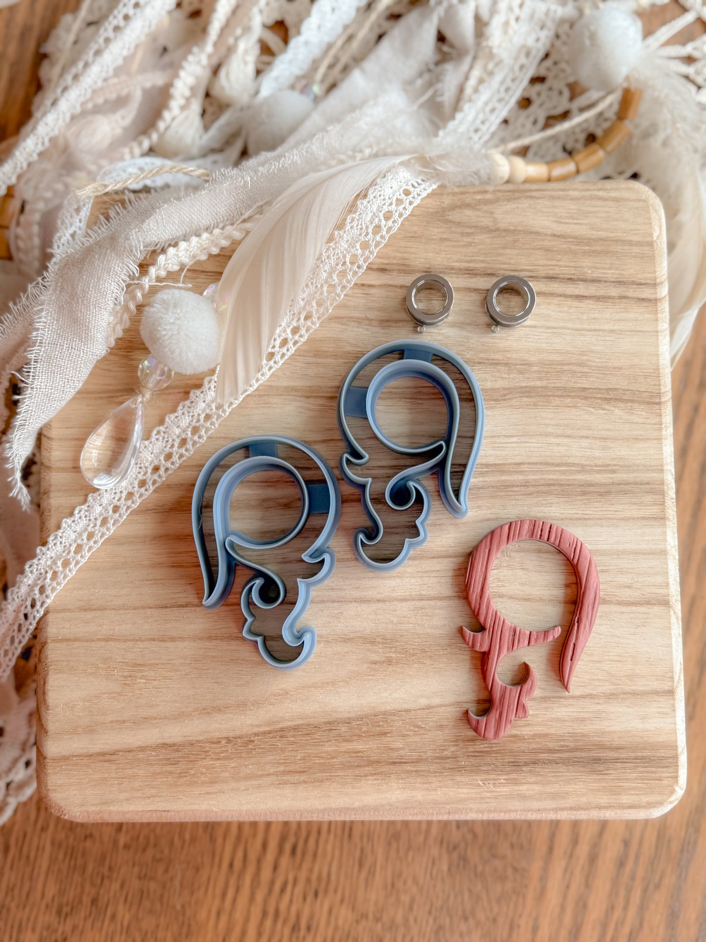 TRIBAL THIN FILAGREE | GAUGED HANGER | CLAY CUTTER  SET