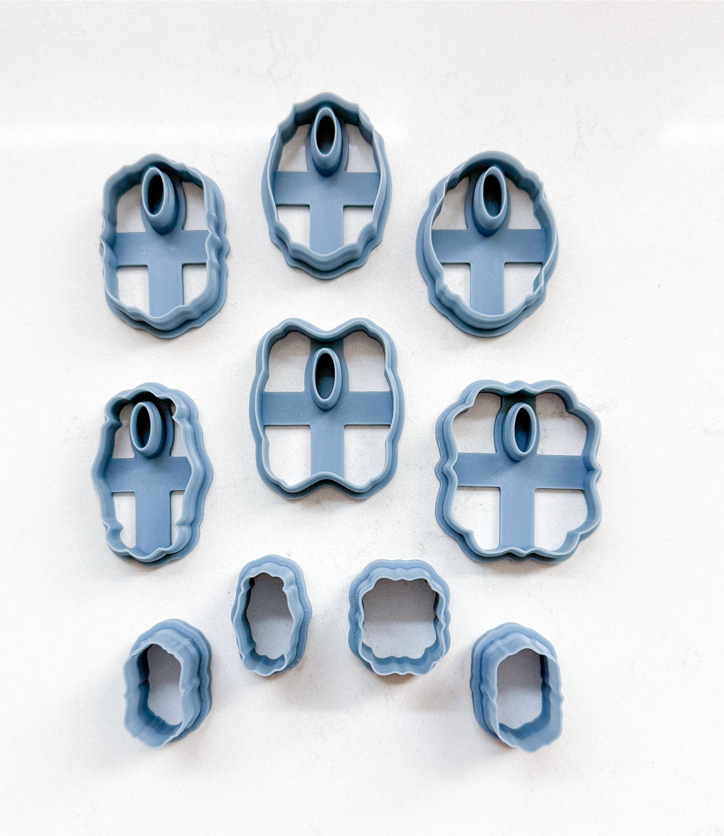 THE CHARM BAR | FRAME DONUT CHARMS | CLAY CUTTERS | NECKLACE BRACELET CHARM POLYMER CLAY CUTTERS