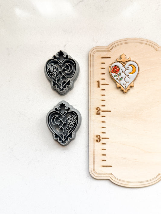 USHER HOUSE & ANNABEL HEART | POE.MS | EDGAR ALLEN POE INSPIRED | POLYMER CLAY CUTTERS