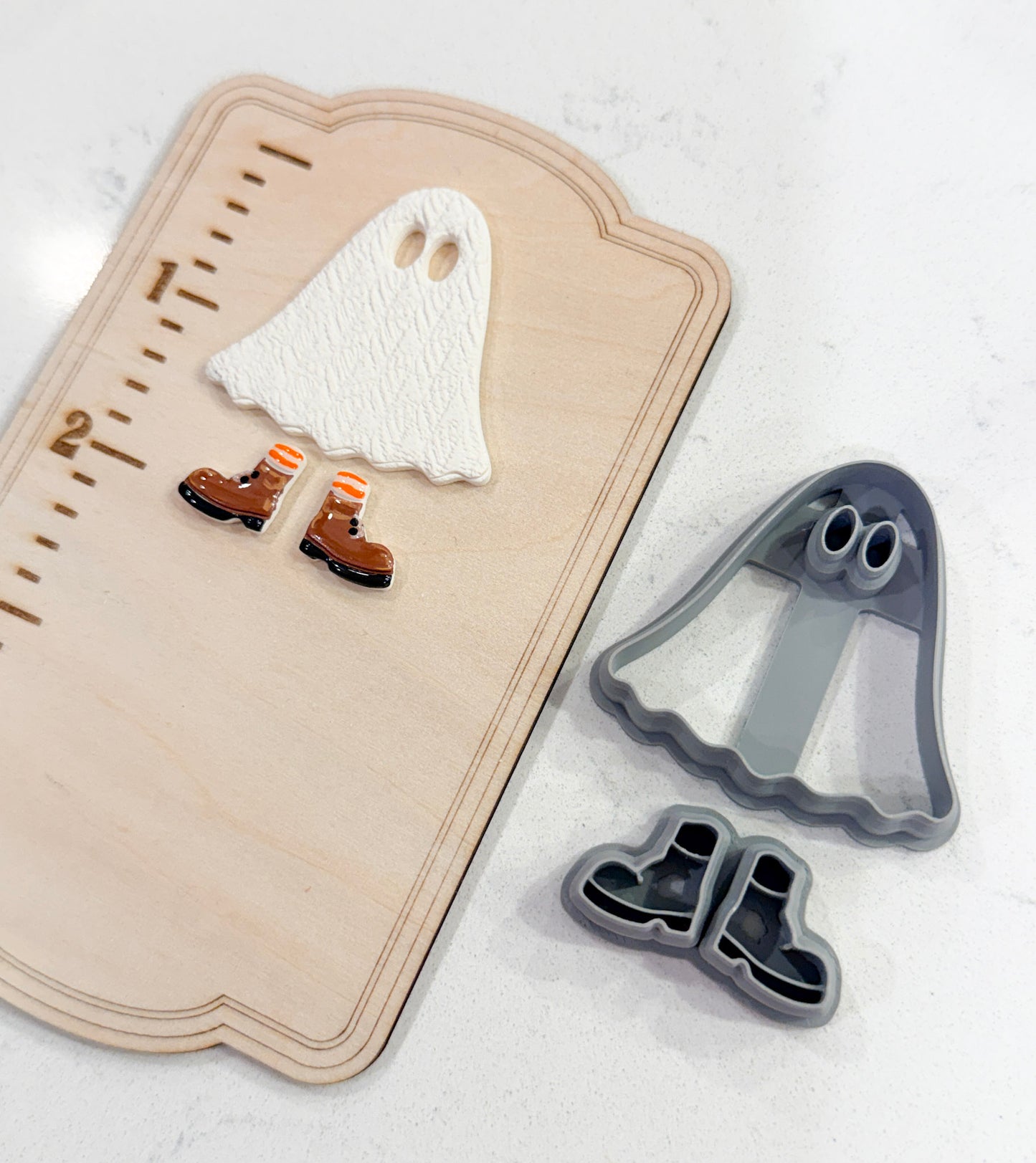 GHOST FEET DANGLES | FALL AUTUMN | POLYMER CLAY CUTTERS