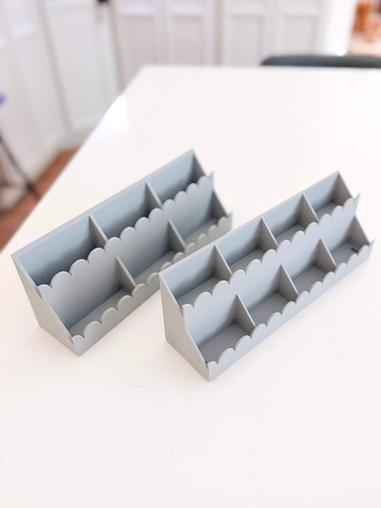 MODSHELF | TIERED SCALLOP TRAYS | COMPONENTS | CUSTOM MODULAR CHARM BAR DISPLAY