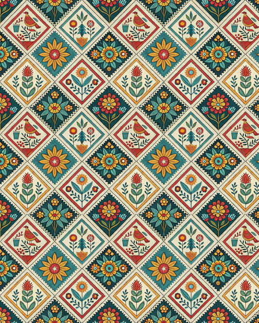 PCC 2035 QUILT SQAURES "A" Transfer Paper | THE CHARM BAR