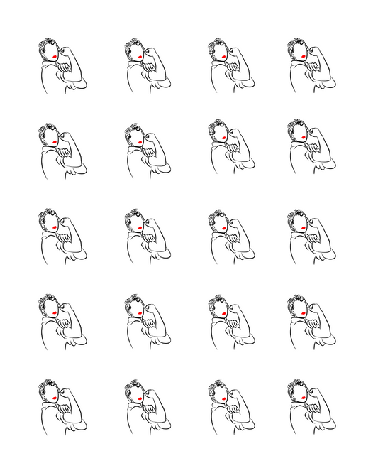 PCC 2077 ROSIE RIVETER Transfer Paper | THE CHARM BAR