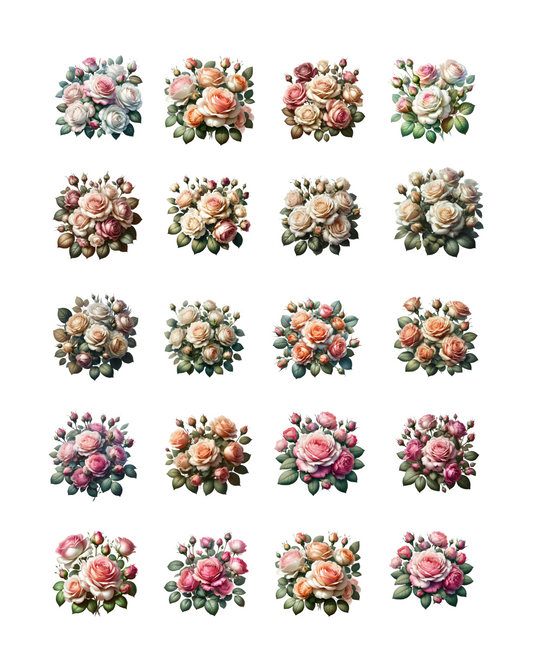 PCC 2081 ROSES Transfer Paper | THE CHARM BAR