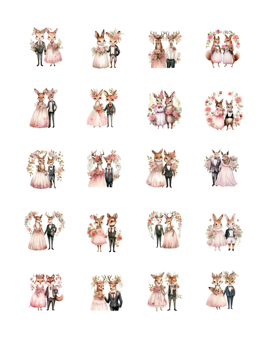 PCC 2116 WOODLAND WEDDING Transfer Paper | THE CHARM BAR