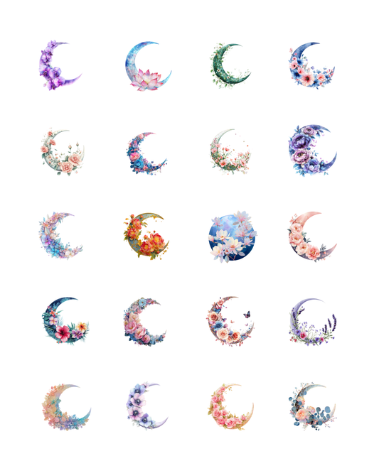 PCC 2120 FLORAL MOONS Transfer Paper | THE CHARM BAR