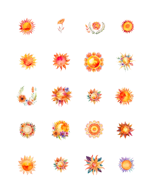 PCC 2123 SUNBURTS  Transfer Paper | THE CHARM BAR