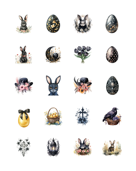 PCC 2126 BLACK EASTER Transfer Paper | THE CHARM BAR