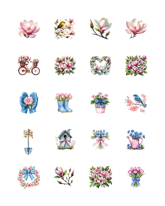 PCC 2128 MAGNOLIA PINK SPRING Transfer Paper | THE CHARM BAR