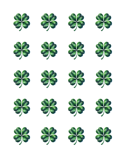 PCC 2135 FOUR LEAF CLOVERS Transfer Paper | THE CHARM BAR