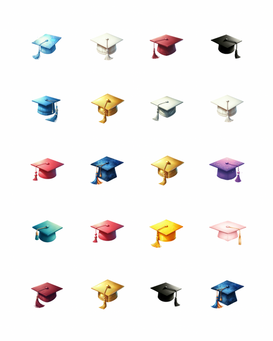 PCC 2138 GRADUATION CAPS Transfer Paper | THE CHARM BAR