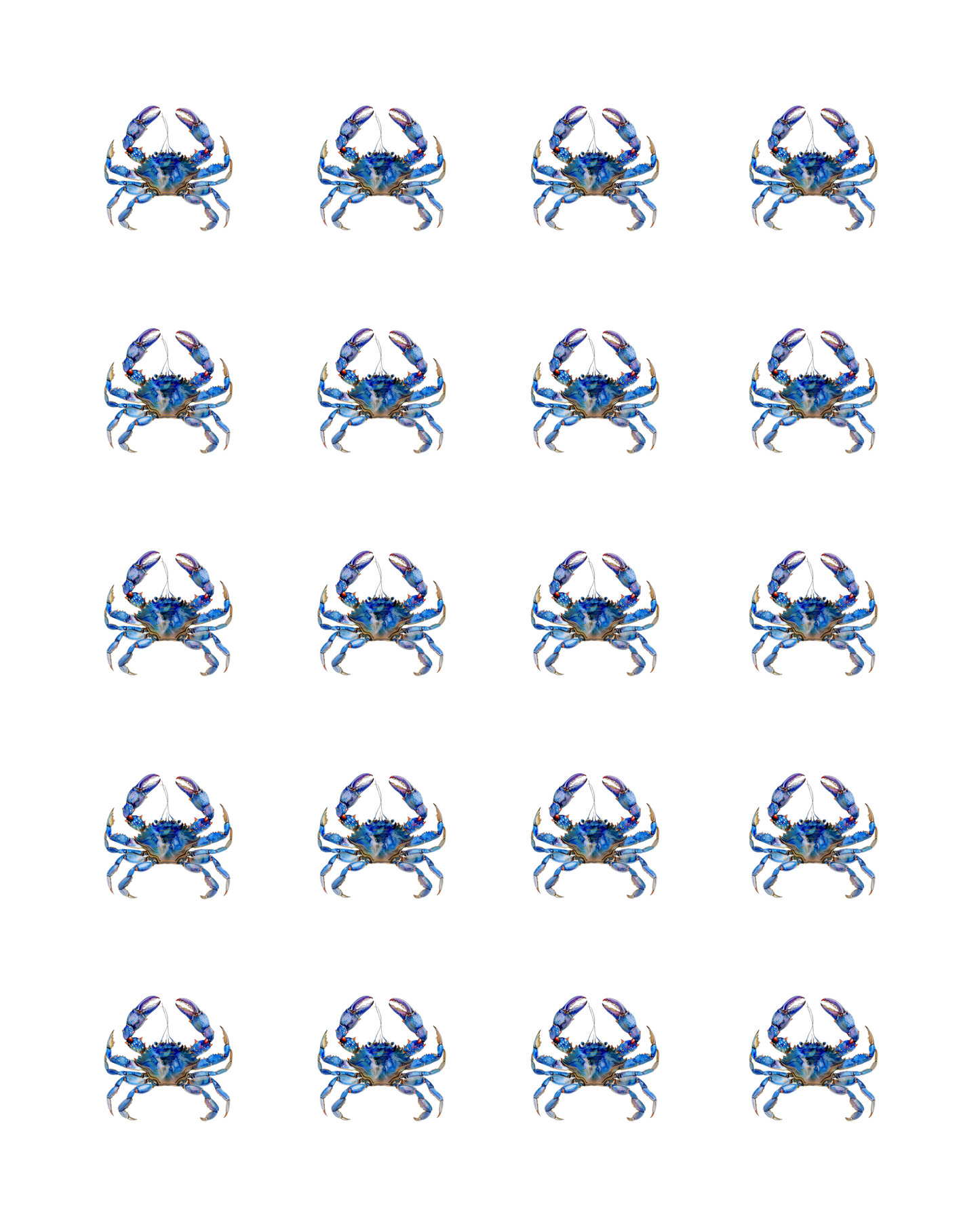 PCC 2143 CHESAPEAKE BLUE CRAB Transfer Paper | THE CHARM BAR