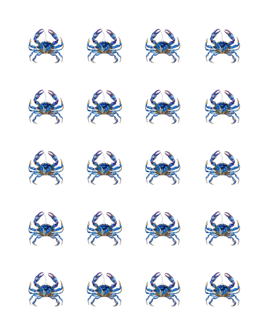 PCC 2143 CHESAPEAKE BLUE CRAB Transfer Paper | THE CHARM BAR