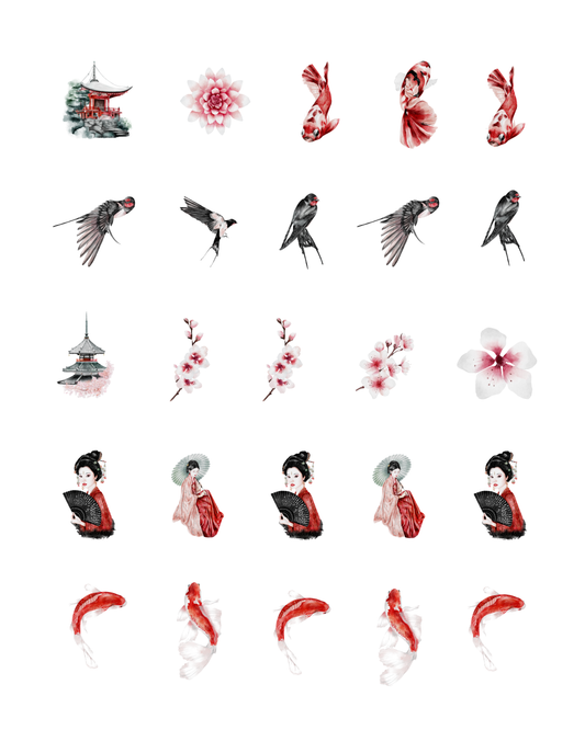 PCC 2151 JAPANESE CULTURE Transfer Paper | THE CHARM BAR